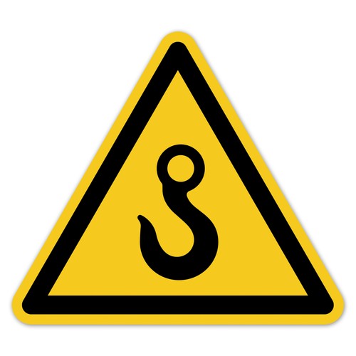 Sicherheitsaufkleber kranhaken - sicherheitsaufkleber,