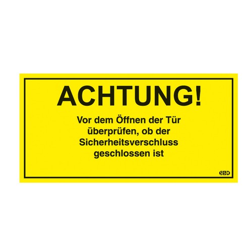 Sicherheitsaufkleber für