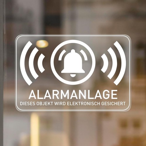 Alarmanlage aufkleber - alarmanlage,