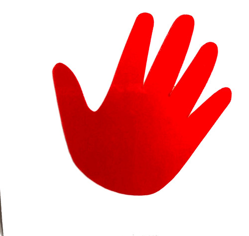 Hand aufkleber - 5,