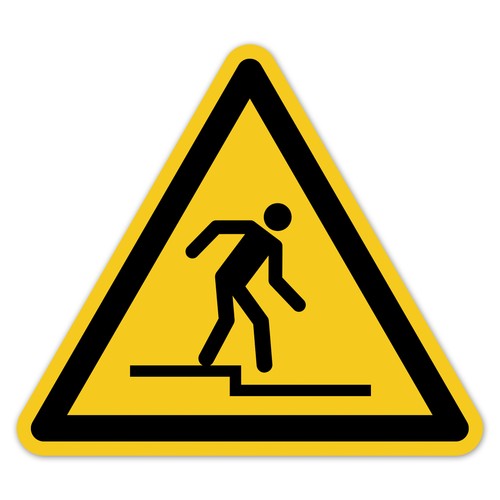 Sicherheitsaufkleber vorsicht - sicherheitsaufkleber,