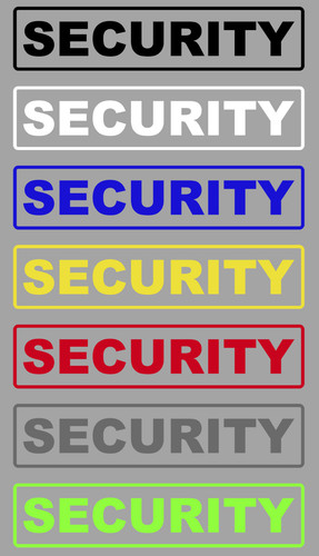 Aufkleber sticker security - sticker,
