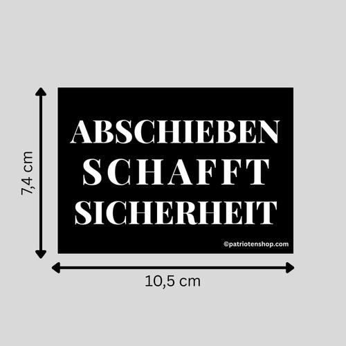 "Abschieben schafft