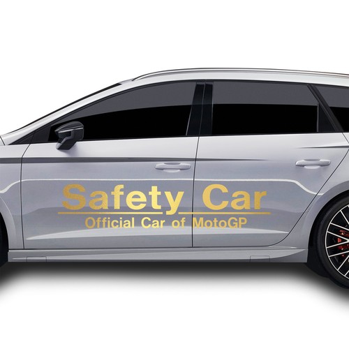Safety car aufkleber set - car,