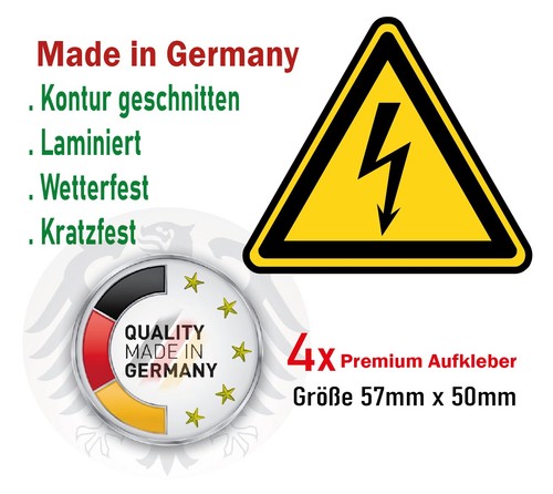 Warnaufkleber strom - 4,