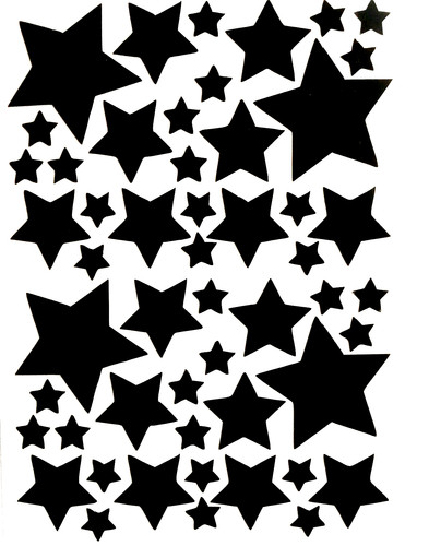 Aufkleber set sterne - aufkleber,