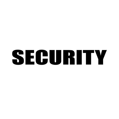 Security aufkleber auto - 3, x