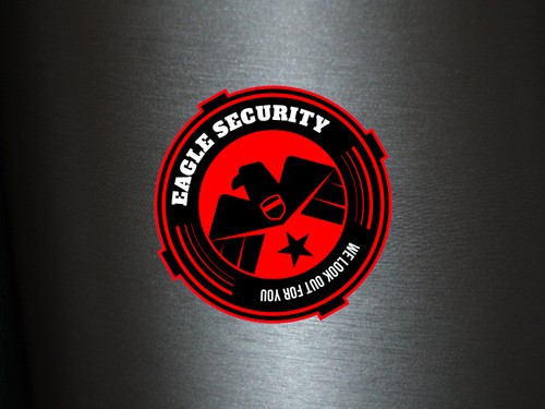 Aufkleber eagle security - aufkleber,